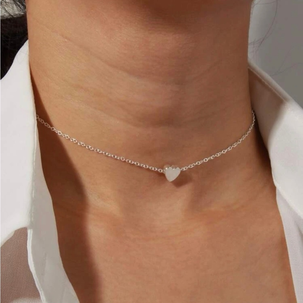 Silver Heart Necklce